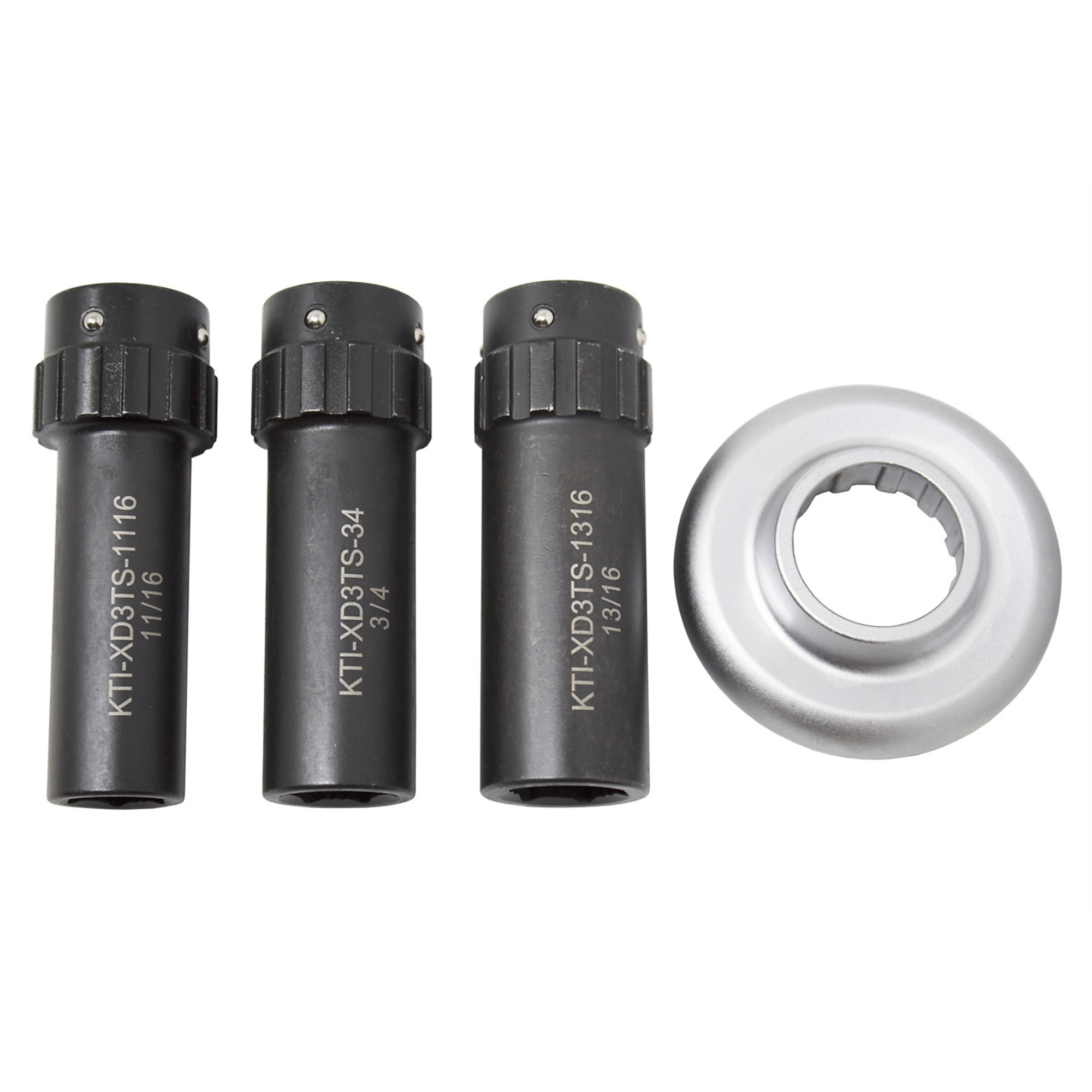 K-Tool International Ultimate Torq Socket Set — 4-Piece, SAE, Non-Slip Design, Model# KTIXD3TSSAE